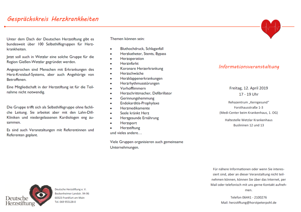 Inhalt Gründungsflyer