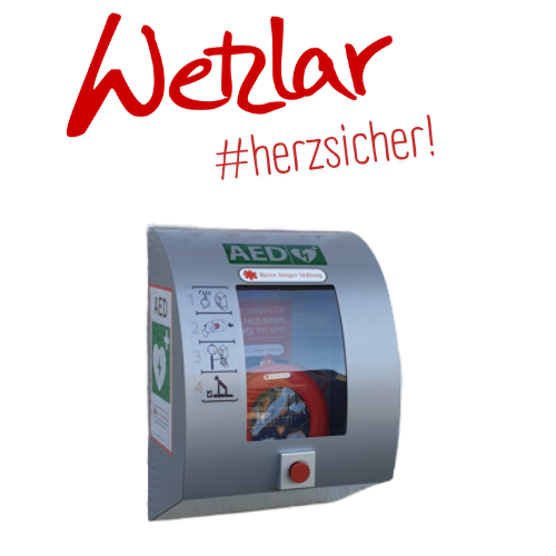 Defibrillator im Außenkasten